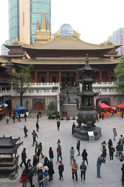 Шанхай, экскурсия Храм Цзинань, Храм Цзинань (Shanghai, Jing'an Temple Area, Jing'an Temple)