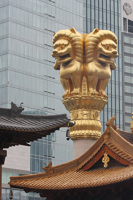 Шанхай, экскурсия Храм Цзинань, Храм Цзинань (Shanghai, Jing'an Temple Area, Jing'an Temple)