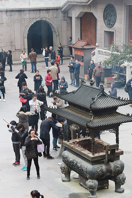 Шанхай, экскурсия Храм Цзинань, Храм Цзинань (Shanghai, Jing'an Temple Area, Jing'an Temple)