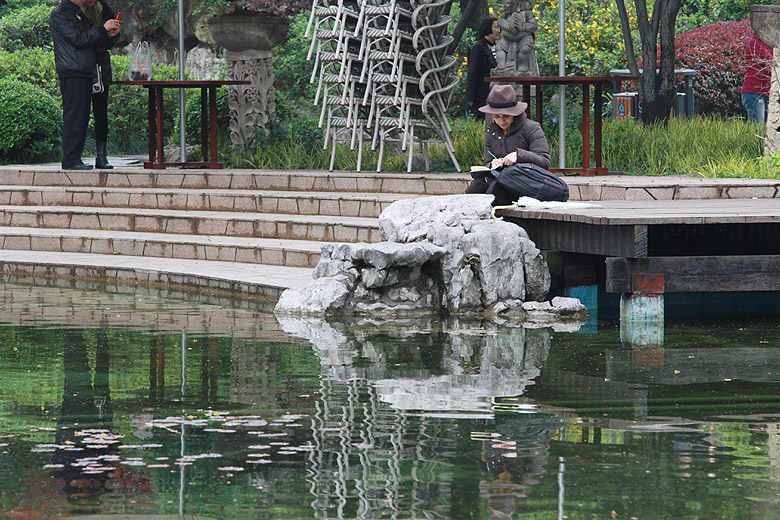 Шанхай, экскурсия Храм Цзинань, Парк Цзинань (Shanghai, Jing'an Temple Area, Jing'an Park)