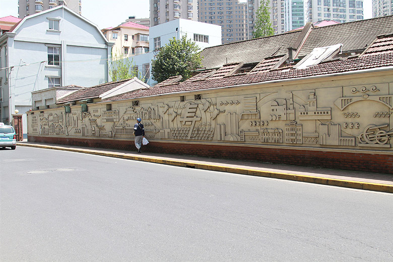 Шанхай, экскурсия Храм Нефритового Будды, По дороге к пожарному депо (Shanghai, on the way to Fire department)