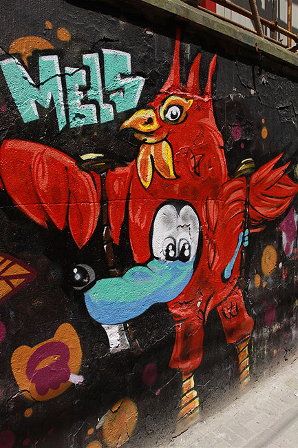 Шанхай, экскурсия Храм Нефритового Будды, Стена граффити вдоль Moganshan Road (Shanghai, Graffiti Wall)