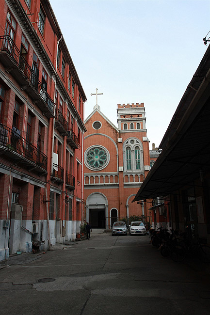 Шанхай, экскурсия Храм Нефритового Будды, Церковь Святой Терезы (Shanghai, Saint Teresa Church)