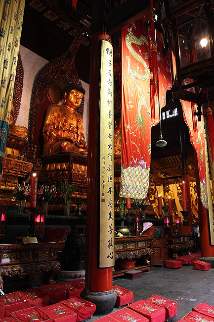 Шанхай, экскурсия Храм Нефритового Будды, Большой Зал (Shanghai, Jade Buddha Temple, Grand Hall)