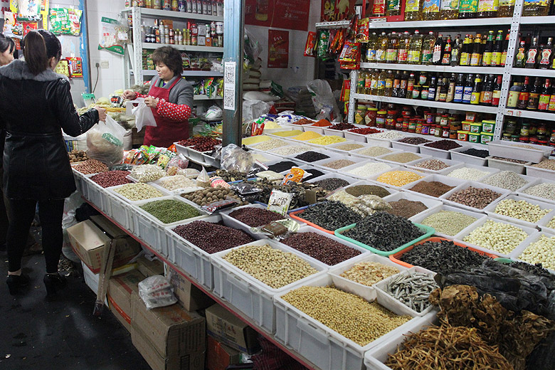 Шанхай, экскурсия Нормандия, Рынок улицы Уи (Shanghai, Normandie Area, Wuyi Road Wet Market)