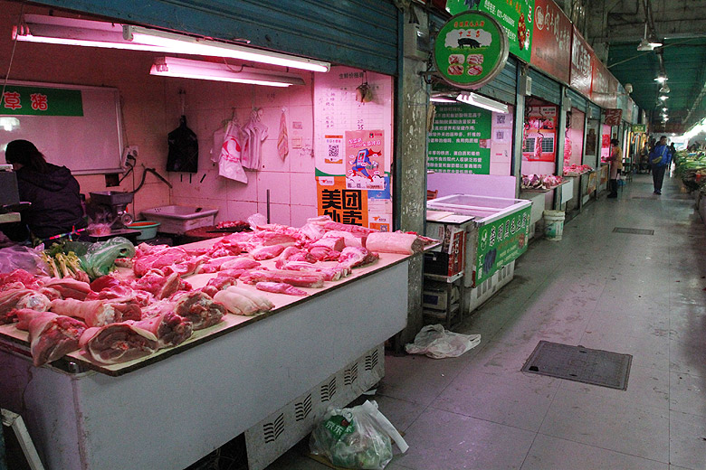 Шанхай, экскурсия Нормандия, Рынок улицы Уи (Shanghai, Normandie Area, Wuyi Road Wet Market)